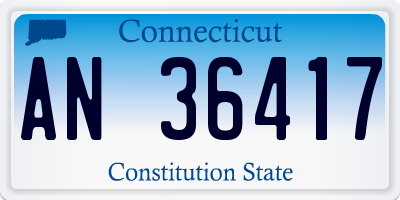 CT license plate AN36417