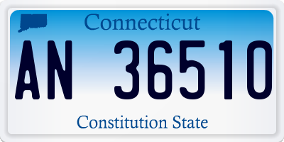 CT license plate AN36510