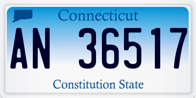 CT license plate AN36517