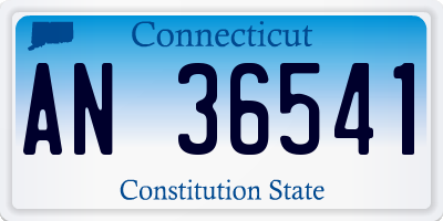 CT license plate AN36541