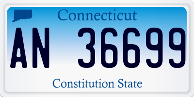 CT license plate AN36699