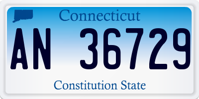 CT license plate AN36729