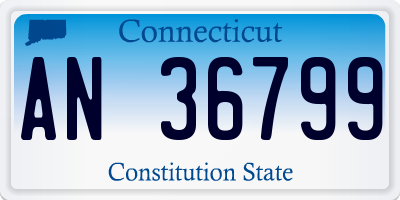 CT license plate AN36799