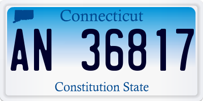 CT license plate AN36817