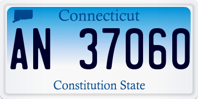 CT license plate AN37060
