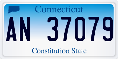 CT license plate AN37079