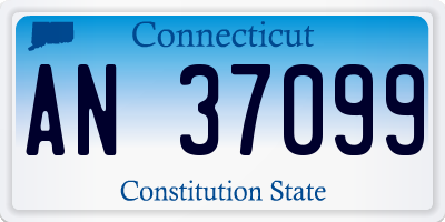 CT license plate AN37099