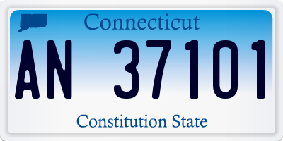 CT license plate AN37101