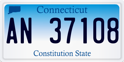 CT license plate AN37108