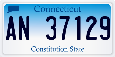 CT license plate AN37129
