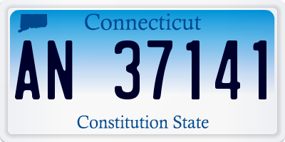 CT license plate AN37141
