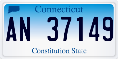 CT license plate AN37149