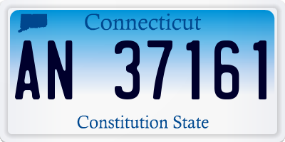 CT license plate AN37161