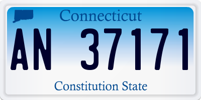 CT license plate AN37171