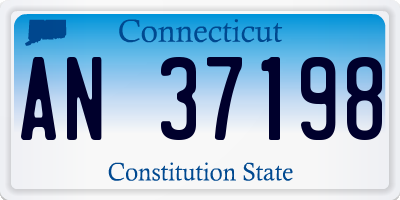 CT license plate AN37198