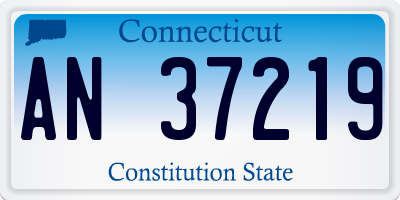 CT license plate AN37219