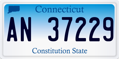 CT license plate AN37229