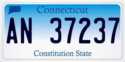 CT license plate AN37237