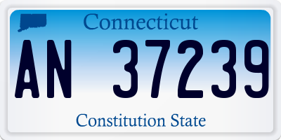 CT license plate AN37239