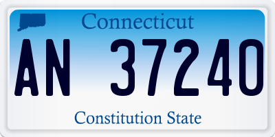 CT license plate AN37240