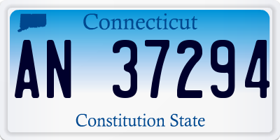 CT license plate AN37294