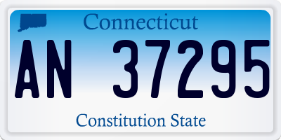 CT license plate AN37295