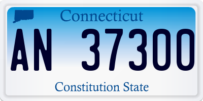 CT license plate AN37300