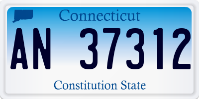 CT license plate AN37312