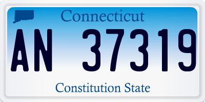 CT license plate AN37319
