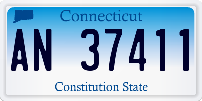 CT license plate AN37411