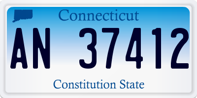 CT license plate AN37412