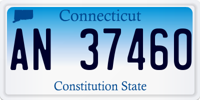 CT license plate AN37460