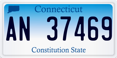 CT license plate AN37469