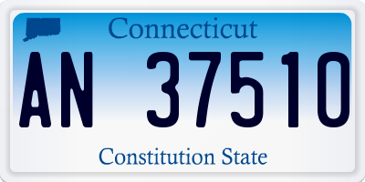 CT license plate AN37510