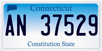 CT license plate AN37529