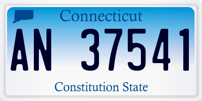 CT license plate AN37541
