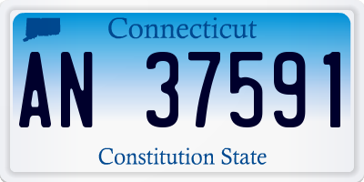 CT license plate AN37591
