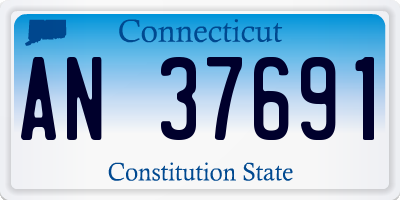 CT license plate AN37691