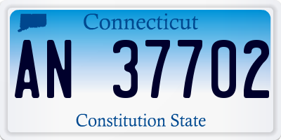 CT license plate AN37702