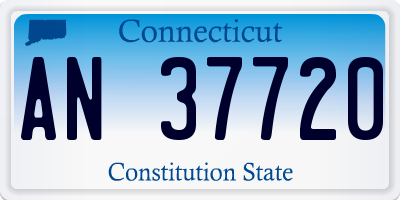 CT license plate AN37720