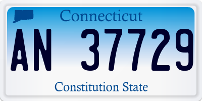 CT license plate AN37729