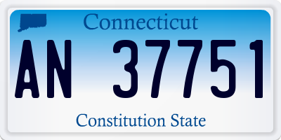 CT license plate AN37751