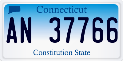 CT license plate AN37766