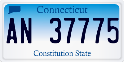 CT license plate AN37775