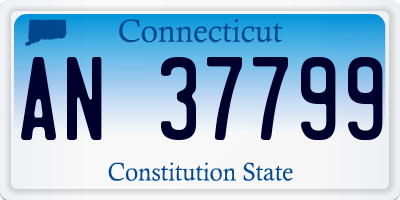 CT license plate AN37799