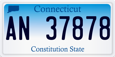 CT license plate AN37878