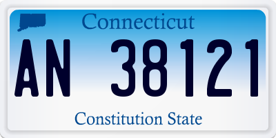 CT license plate AN38121