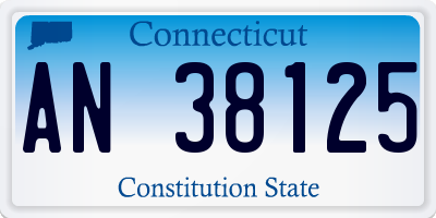 CT license plate AN38125