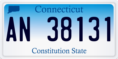CT license plate AN38131