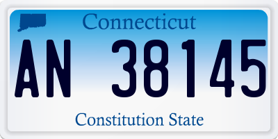CT license plate AN38145